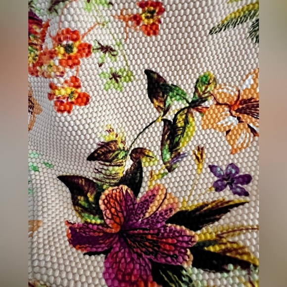 Tropical Print Two piece Bikini Swimsuit Top M bottoms XL - Picture 5 of 8